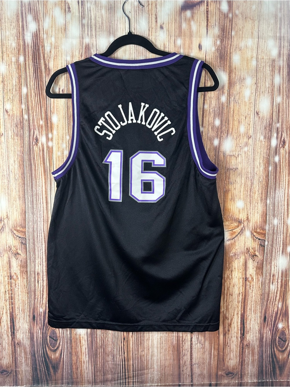 Sacramento kings Champion Peja Stojakovic Basketball Jersey Youth Size XL 18-20